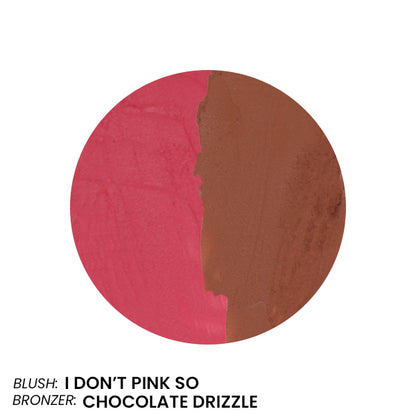 GLOWBOT I I DON'T PINK SO / CHOCOLATE DRIZZLE  I BLUSH AND BRONZER DUO
