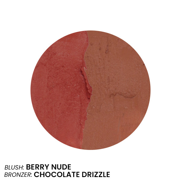 GLOWBOT I BERRY NUDE / CHOCOLATE DRIZZLE I BLUSH AND BRONZER DUO