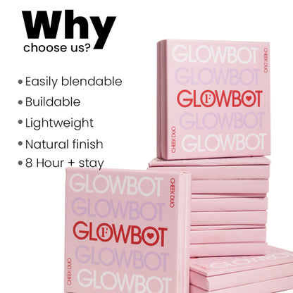 GLOWBOT I PEACH DIGGER/ CHOCOLATE DRIZZLE I BLUSH AND BRONZER DUO